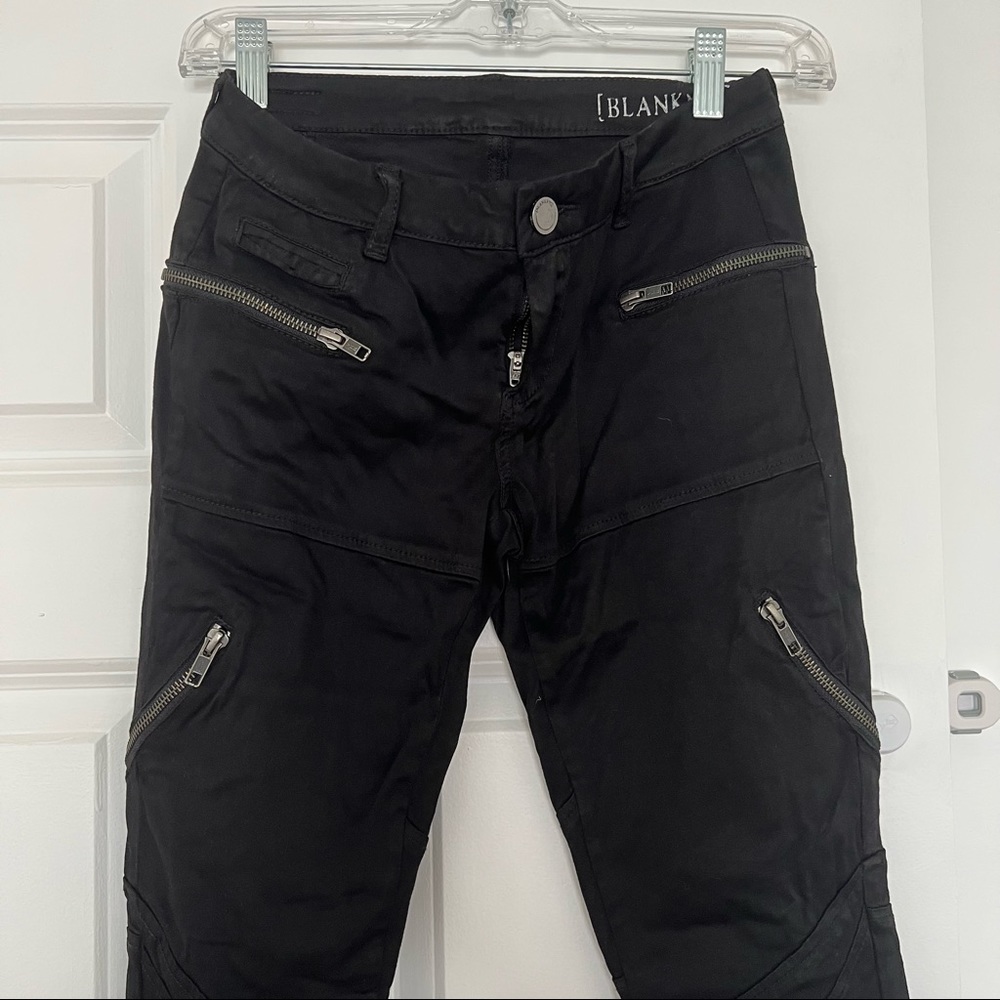 Blank NYC Black Moto style Jeans - Size 26